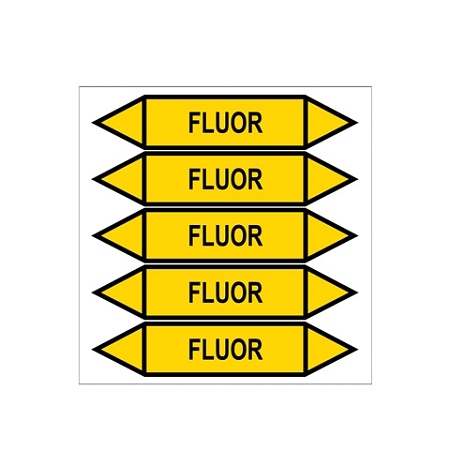 Značení potrubí, fluor